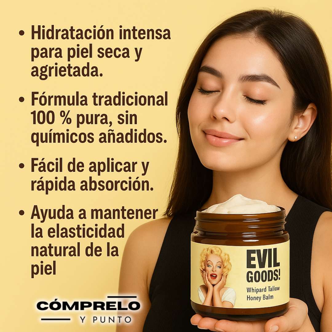 ✨ Sebo de Res Evil Goods 🧴 Hidratación Natural que tu Piel Agradece