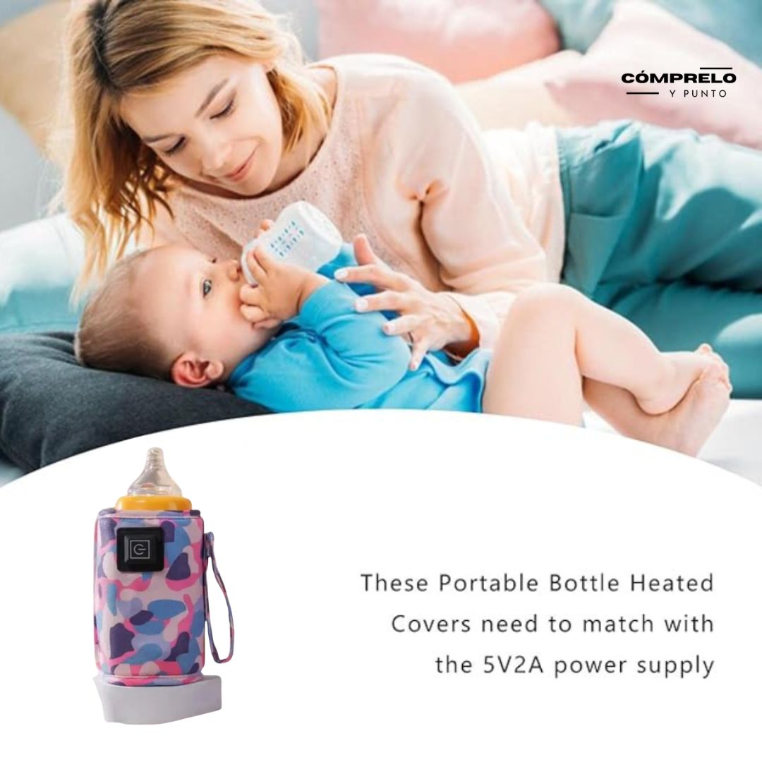BabyWarm™: ¡Alimenta a tu bebé en cualquier lugar con la Funda Térmica USB para Teteros!
