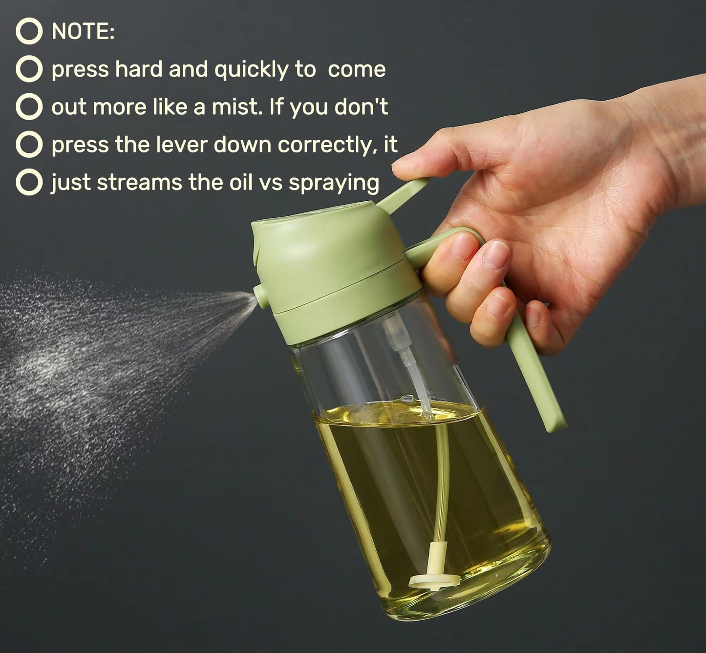 SprayChef™: Dispensador De Aceite 2 En 1 que controla y simplifica tu cocina