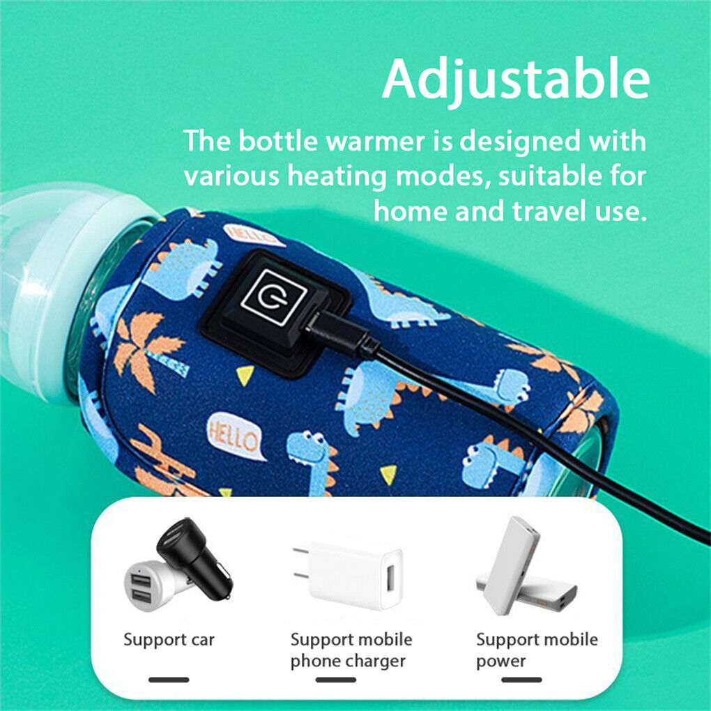 BabyWarm™: ¡Alimenta a tu bebé en cualquier lugar con la Funda Térmica USB para Teteros!