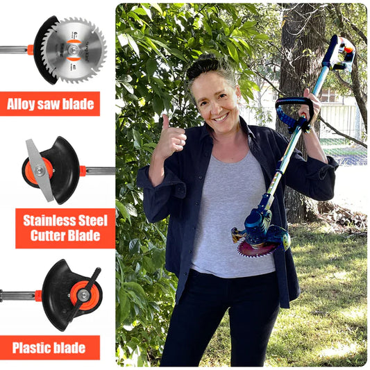 Turbo Trim 6-PRO: 🌱 Cortacésped eléctrico inalámbrico 3 en 1