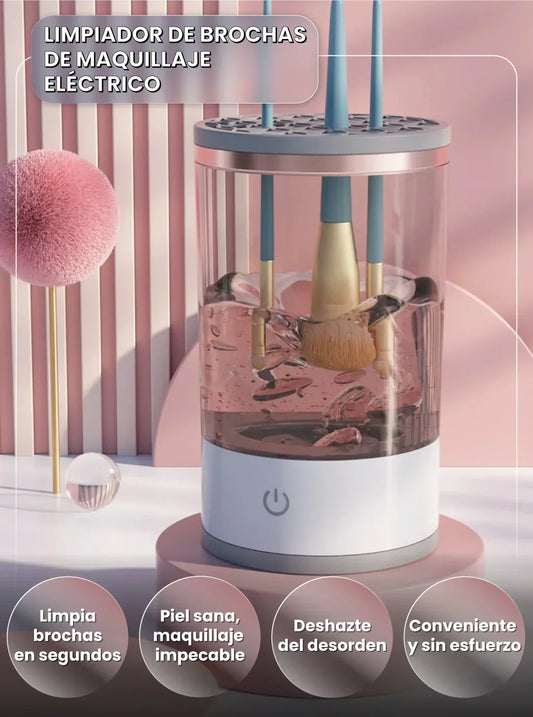 Brush Bloom®: Limpiador eléctrico para brochas impecables y piel radiante
