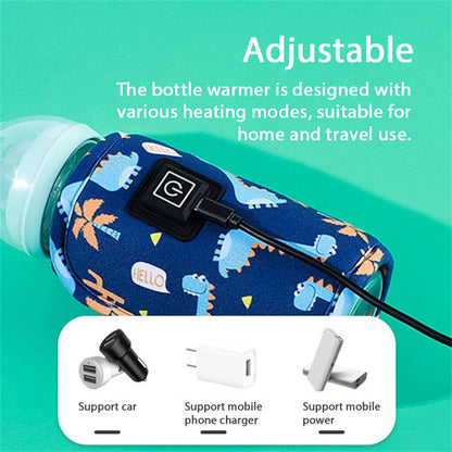 BabyWarm™: ¡Alimenta a tu bebé en cualquier lugar con la Funda Térmica USB para Teteros!